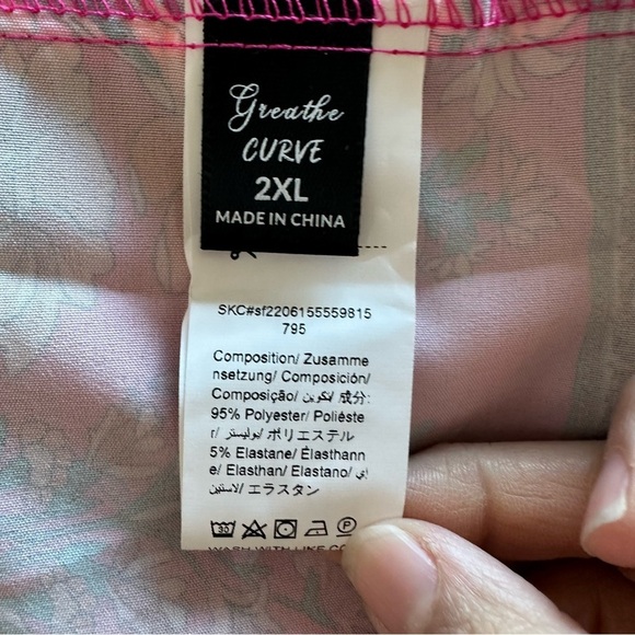 SHEIN Pink Dolman Sleeve V-Neck Sundress - Picture 4 of 4